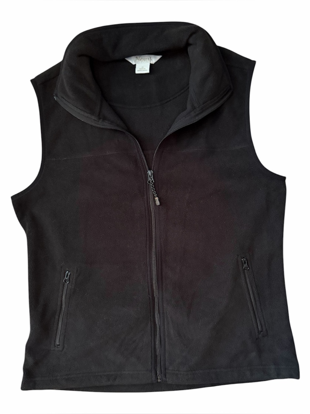 Brand New Natural Reflections Ventura Fleece Vest Black size Medium